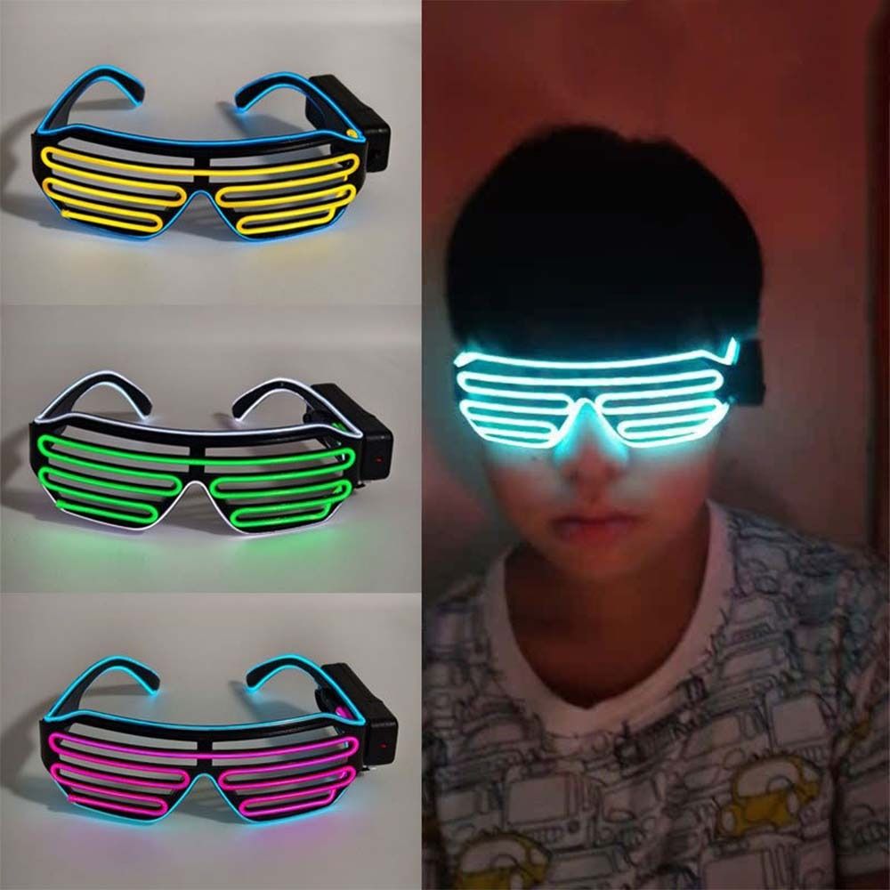 Glow In The Dark Party Glasses - Беспроводные светодиодные светящиеся очки: крутые, красочные,