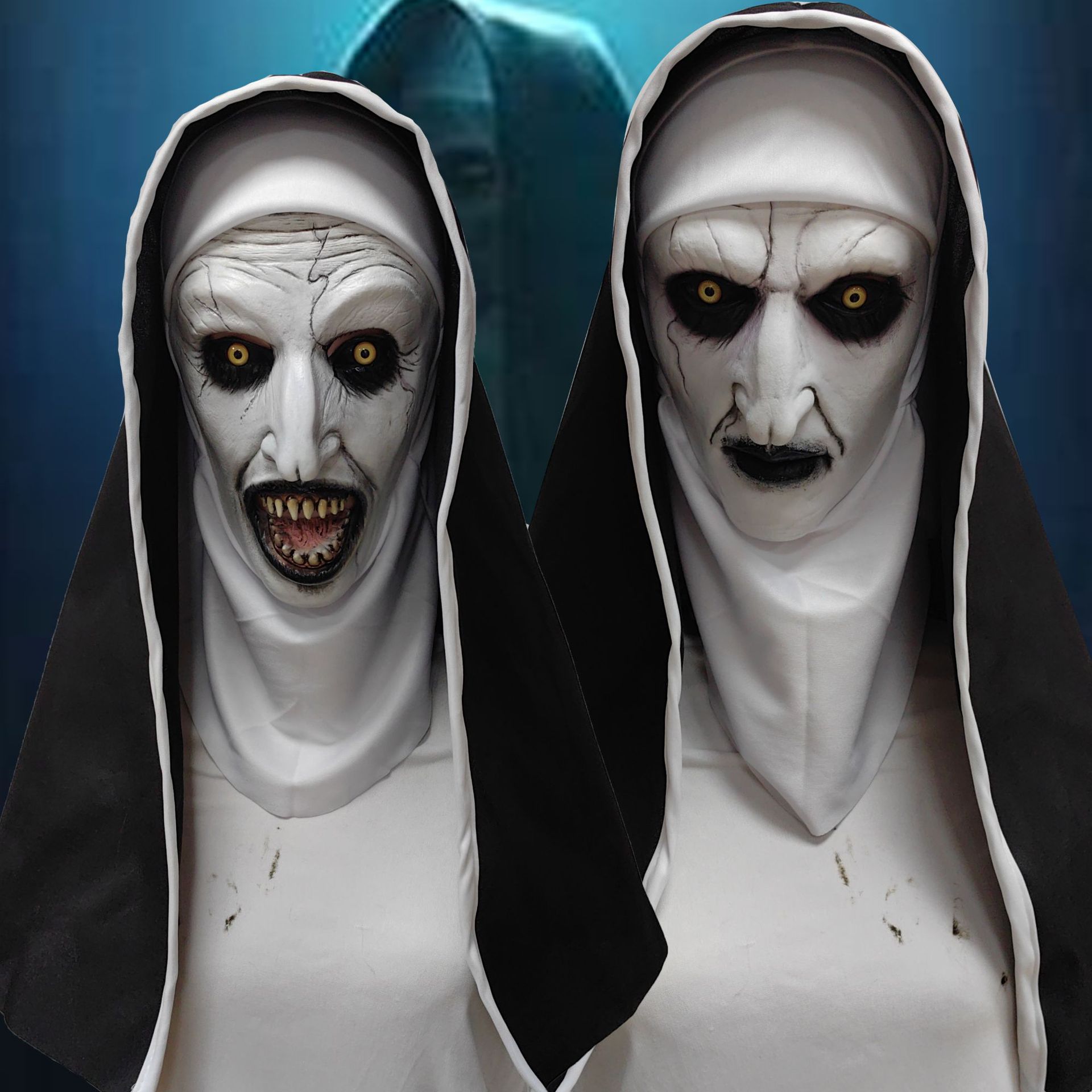 Led Purge Mask Halloween - Страшная маска монахини на Хэллоуин, реквизит