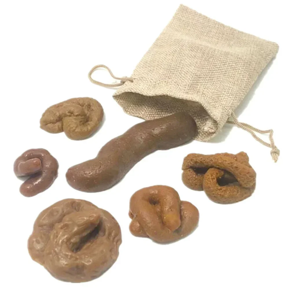 Fake Poop Gag Gift - 6 шт. реалистичные поддельные собачьи какашки,