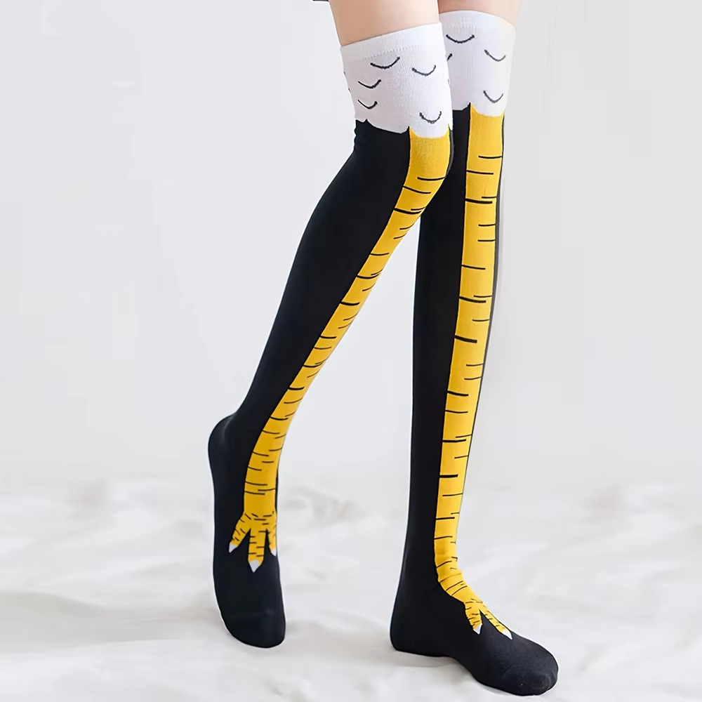 Женские чулки до бедра, длинны – обзор и цена Funny Chicken Leg Socks