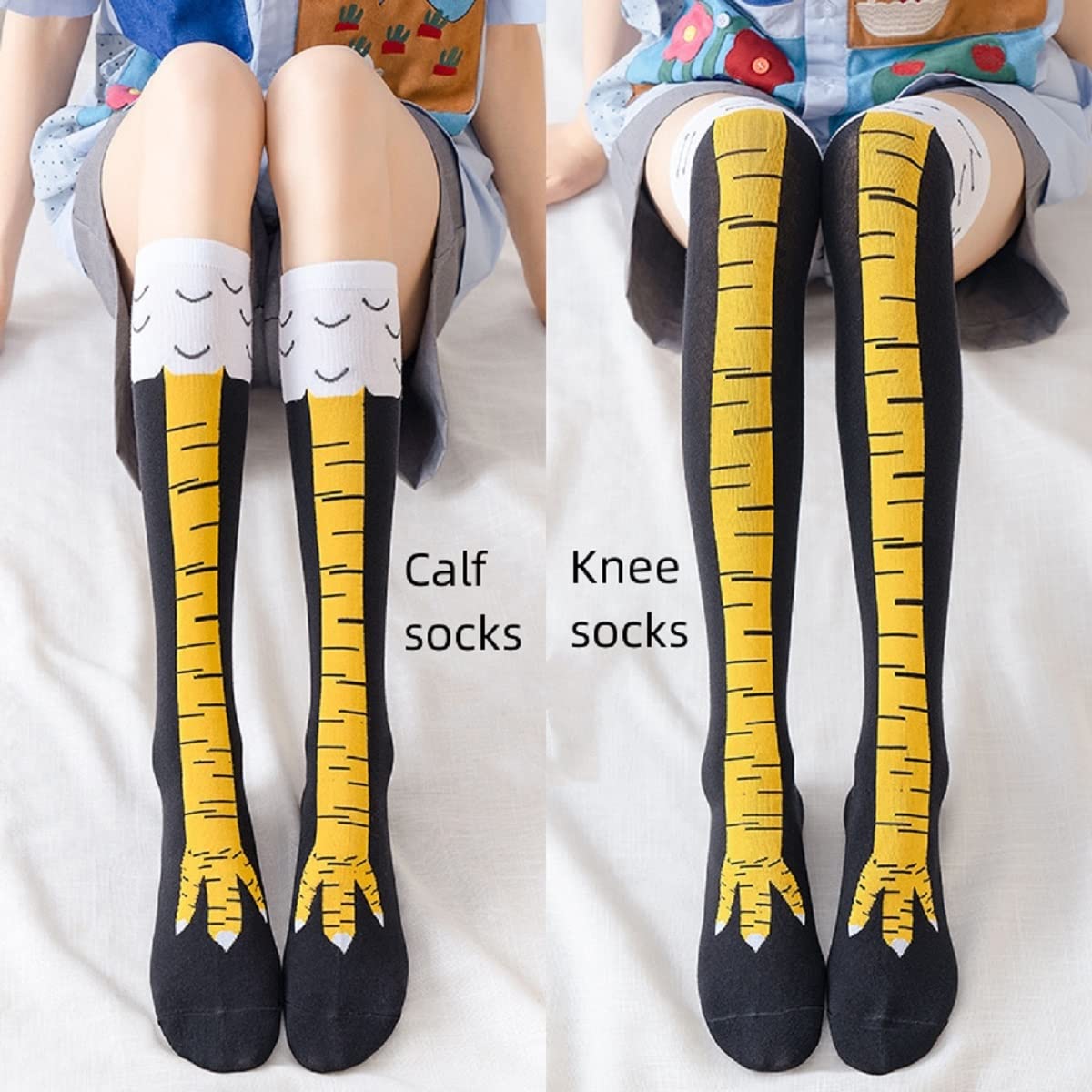 Женские чулки до бедра, длинны – обзор и цена Funny Chicken Leg Socks