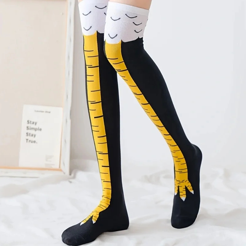 1/2 пары женских длинных носко – обзор и цена Funny Chicken Leg Socks